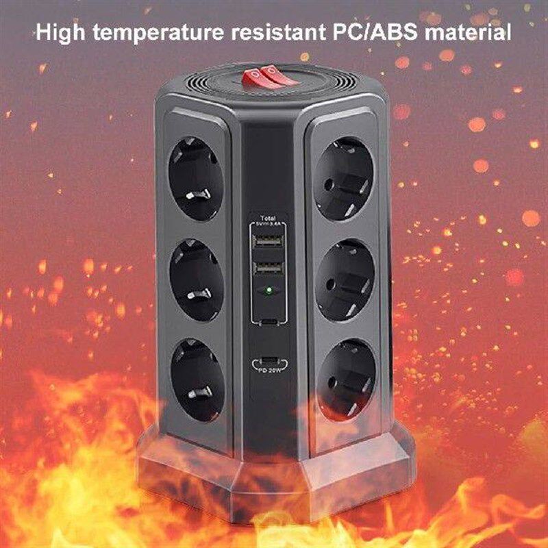 EU 12-bit Multi-Socket Power Boa