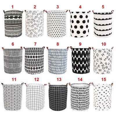 Foldable Laundry Basket Dirty Clothes Storage Bucket Baby T
