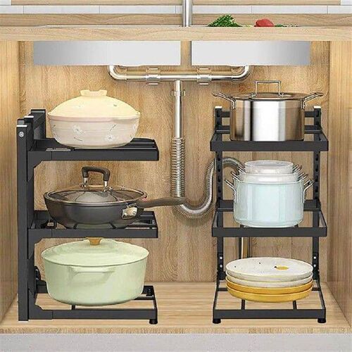 Storage Shelf Multi-layer Kitchen Pot Organizer with