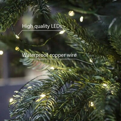 1PCS 500/1000LED Fairy String Lights CIhristmas Garland Outd