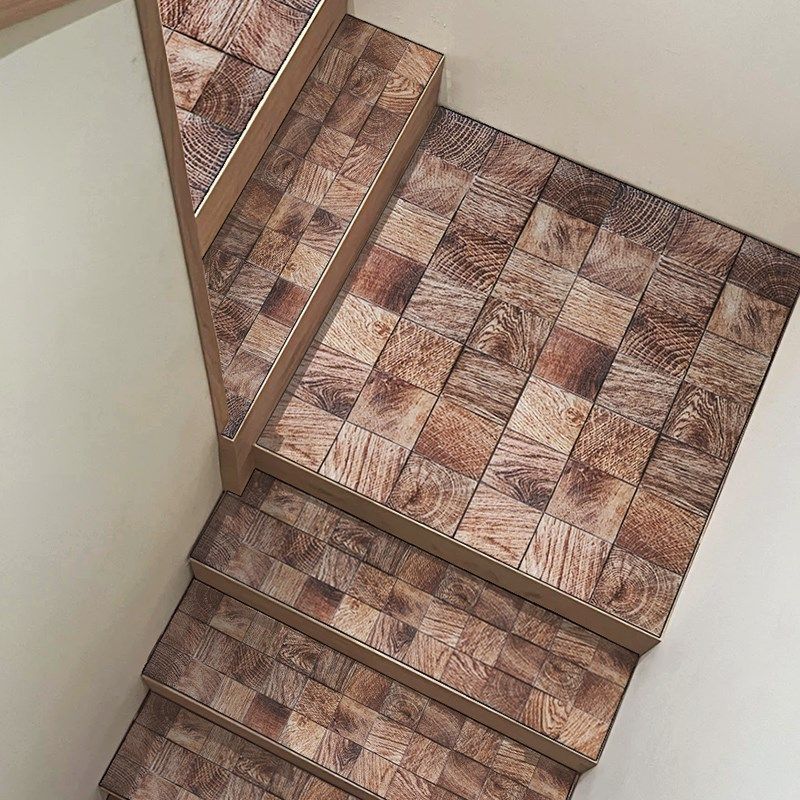 原木风仿木纹楼梯踏步垫可擦洗皮革地垫免胶自粘定制防滑台阶地垫,居家布艺,楼梯垫,淘宝优惠券,粉丝福利购,淘宝优惠卷