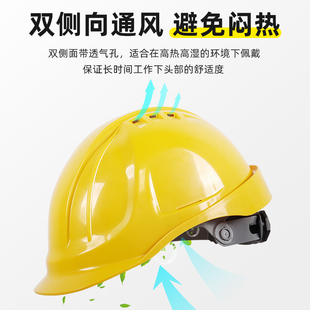 代尔塔安全帽工地建筑领导施工防砸劳保透气防冲击轻型防护经典款