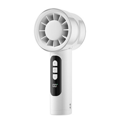 High-speed Digital Display Handheld Small Fan Usb Rechargeab