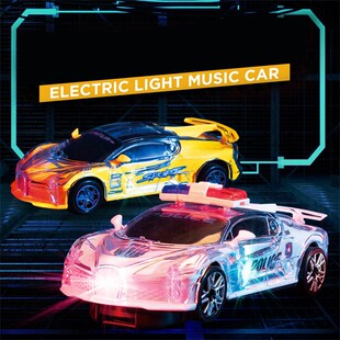 Electric Universal Wheel Car Toys Inertia With Light Music C