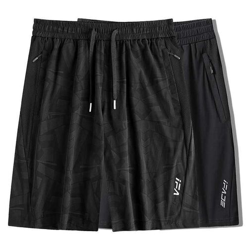 Ice Silk Shorts Mens Five-point Pants New Summer Elastic Qu