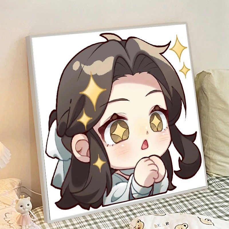 天官赐福数字油画填色diy治愈系高级感油彩儿童手工涂色手绘填充,家居饰品,DIY/数字油画,淘宝优惠券,粉丝福利购,淘宝优惠卷