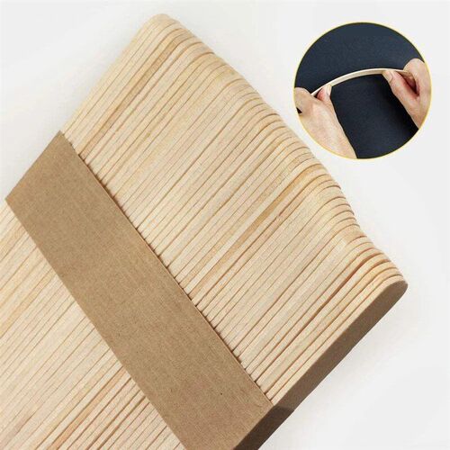 50PCS Ice Cream Popsicle Sticks Mold Accesorios Natural Wood