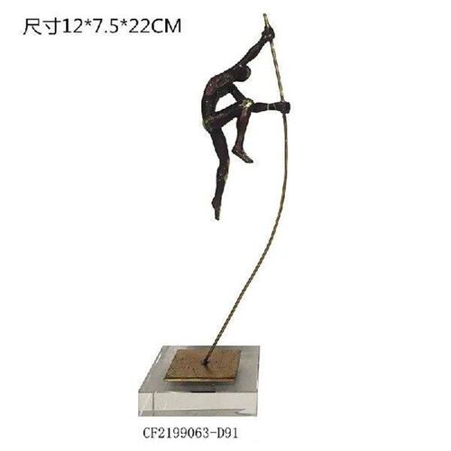 Pole Vaulter/Gymnasts Statue Abstract Artwork Desk