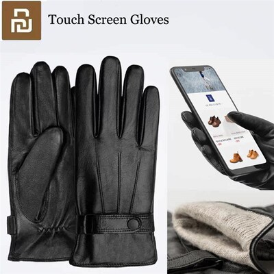 Youpin Qimian Lambskin Touch Screen Gloves Spanish Raw Winte