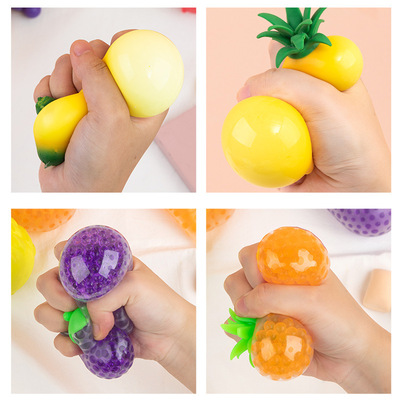 Spongy Squishy pop it Fidget Toy fruit Stress ball水果捏捏乐