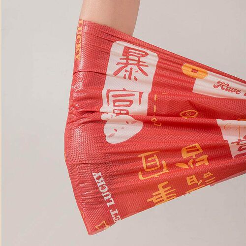 New Year Edition Disposable Tablecloth - Red Festive Blessin