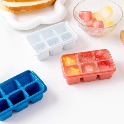 Ice Cube Maker Silicone Ice Tray with Lid Mini Ice Box for H