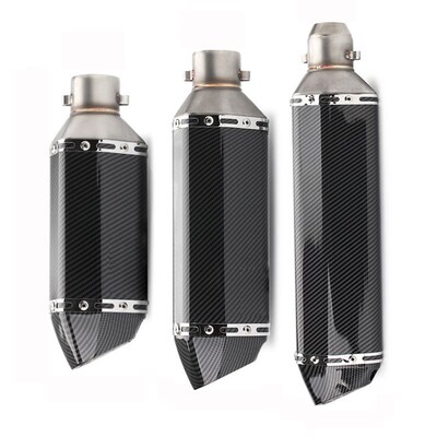 Universal 51mm Exhaust Motorcycle Carbon Fiber Muffler Exhau
