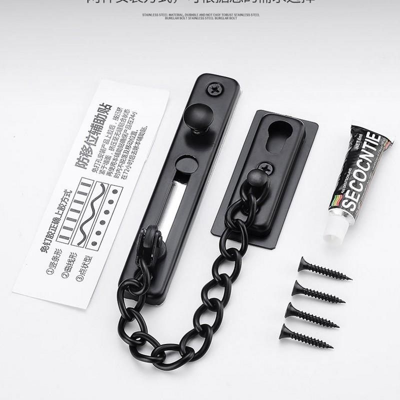 30不锈钢免打孔加厚不锈钢防盗链安全链扣插销酒店宾馆门扣锁扣,基础建材,安全链/扣,淘宝优惠券,粉丝福利购,淘宝优惠卷