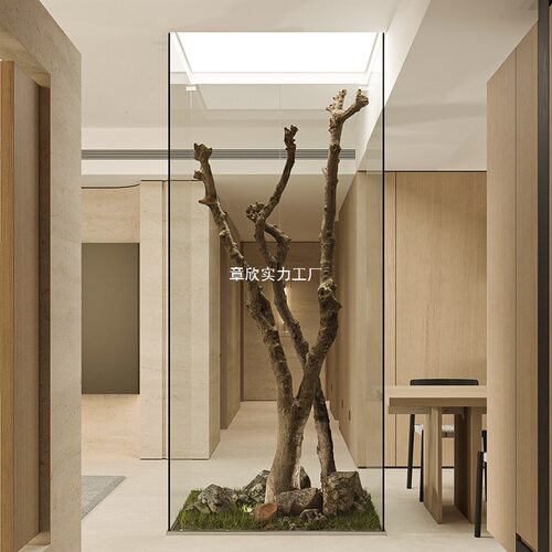 大型真绿植枯树干枝造景装饰