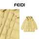 FD5176 休闲飘带宽松连帽鹅绒外套 FEIDI斐迪 时尚