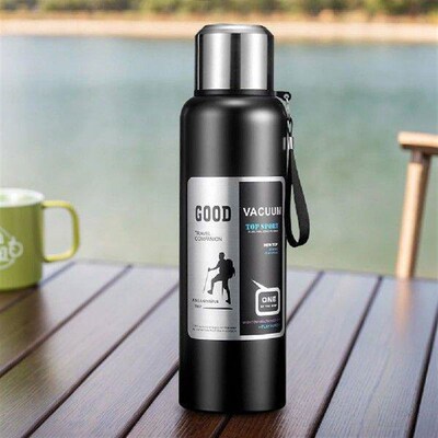 Insulated Water Bottle Large Capacity Vacuum Flask Portable