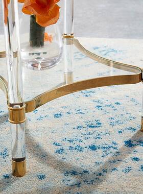 shbr872架亚克力明花架阳台客美式盆景架置物精致不锈钢玻璃透厅