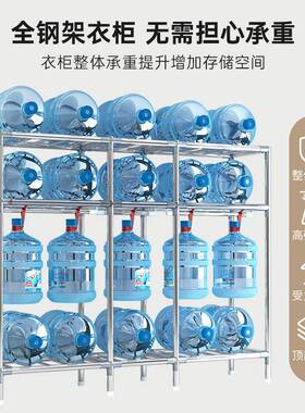 装简易衣柜家管用组布衣柜挂衣区多全钢架钢70859加粗加固卧室收