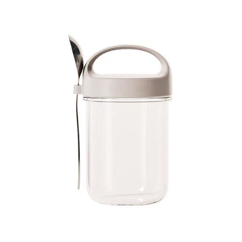 Breakfast Cup Glass Large Mouth Sealed Can Overnight Oatmeal