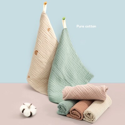 5 Pcs Towel Baby Face cloth Baby Bath Towel Handkerchief Cot