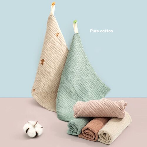 5 Pcs Towel Baby Face cloth Baby Bath Towel Handkerchief Cot