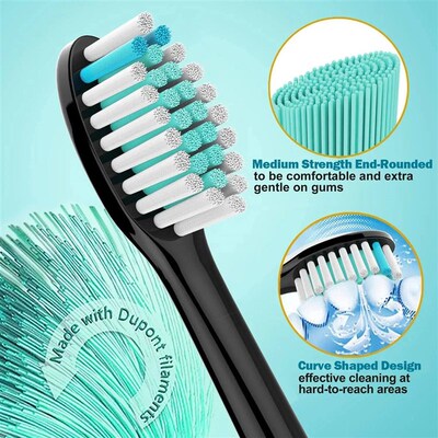 8Pcs Replacement Brush Heads Compatible with  Sonicare Diamo