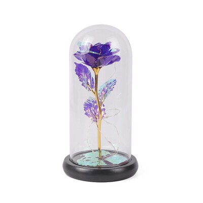 Glass Lampshade Immortalized Roses Chinese Valentines Day G