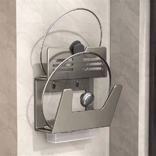 Kitchen Organizer Rack Wall Hanging Pot Cover Rack 2 Layer