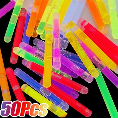 50/10Pcs Multicolor Glowing s Colorful Light  Chemical Fluor