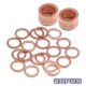 Copper Washer Sealing 20pcs Gasket Solid Ring Flat