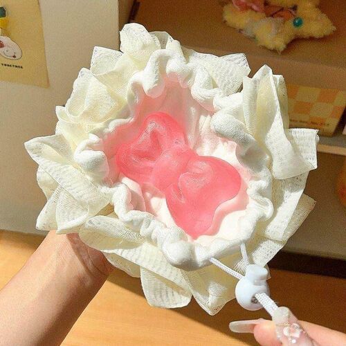 New Bathing Soap Ball - Never Disintegrates, Bath Flower Can