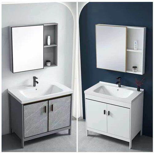 Balcony Floor Wash Basin Space Aluminum Bathroom Cabinet Com