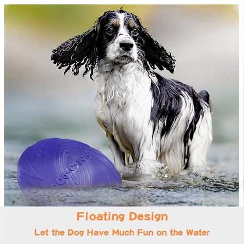 Pretty&Better  Silicone Flying Saucer Dog Cat Toy Dog Game F