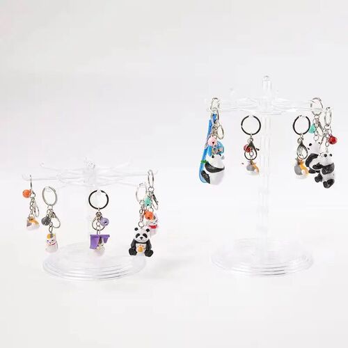 Keychain Hanger Pendants Display Rack Storage Rack Rotatable