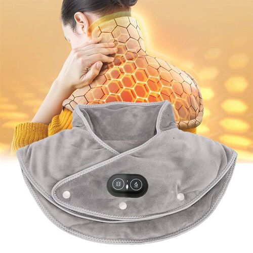 Electric Heating Shoulder Neck Pad Warm Back Brace Hot Compr
