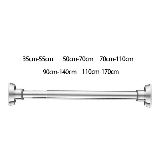 Adjustable Closet Rod Curtain Rod Clothes Hanger for Wardrob