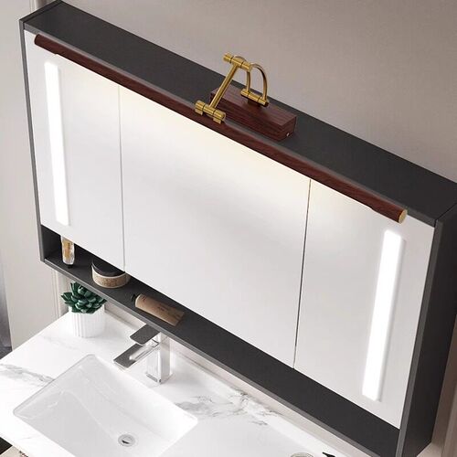 Full Spectrum Folding Mirror Front Light Bathroom Mirror Cab