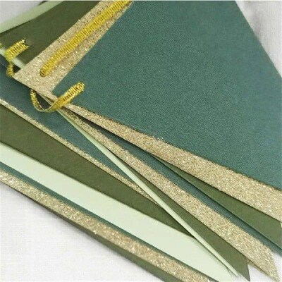 1 Set Paper Triangular Flag New Bride Wedding Happy