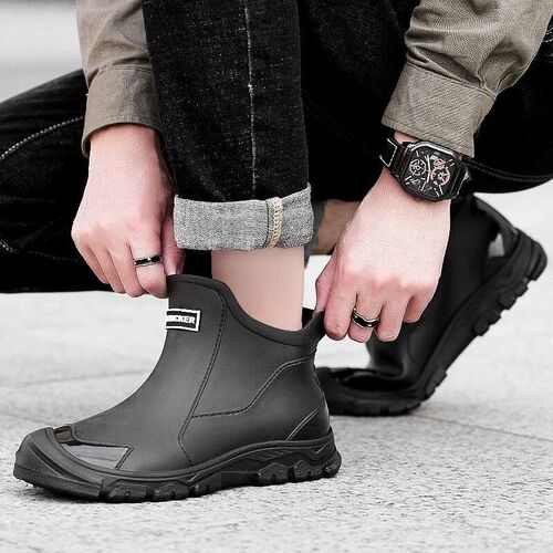 Waterproof Wear-Resistant Short Boots For Men Outdoor Fishin