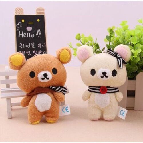 1pcs Kawaii Standing 11CM Lover Rilakkuma Bear Plush Stuffed