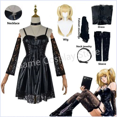 Misa Amane Cosplay Costume Death Note Cos Imitation Leather