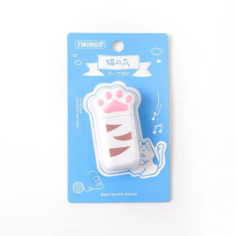 Cat Claw Portable Correction Tape Kawaii White Out Corrector - 实物图