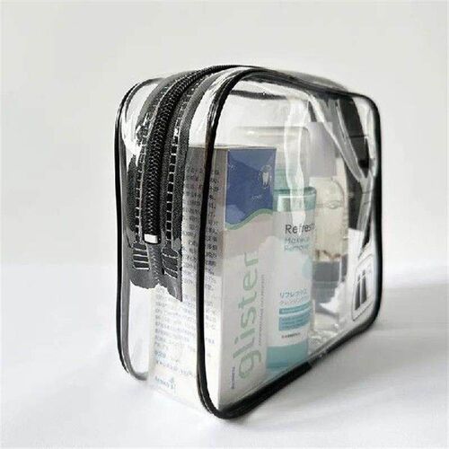 Clear Makeup Cosmetic Bag Portable Travel Toiletry Pouch Tra