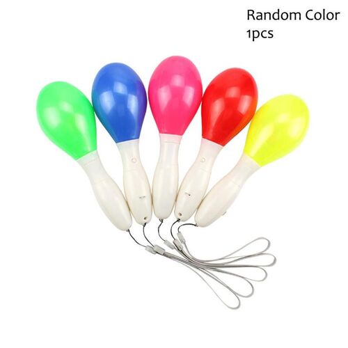1pc Random Color LED Sand Hammer Plastic Toy Neon Sensory Sh