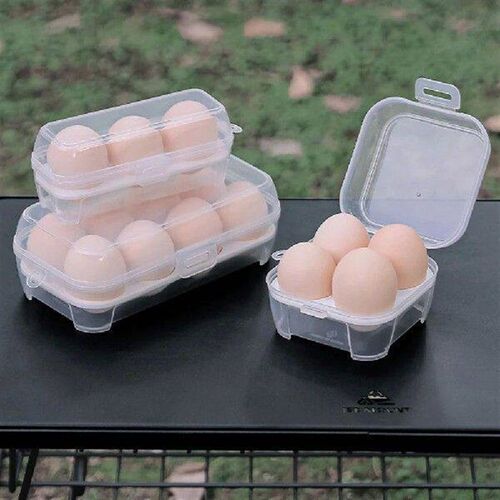 3/4/8 Grid Eggs Storage Box with Lid Plastic Egg Container