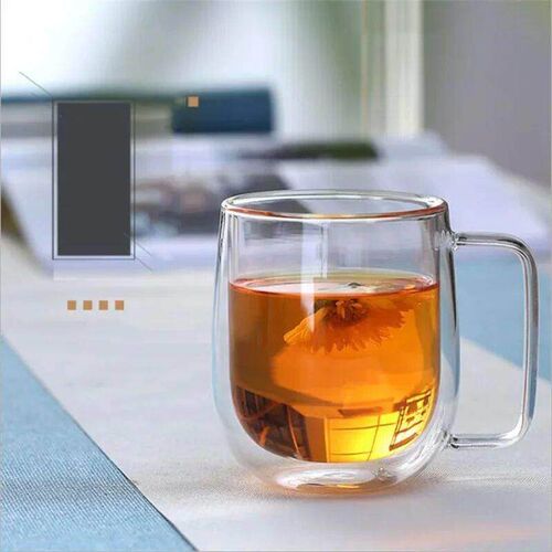 150-350ml Heat Resistant High Borosilicate Glass Mug Double