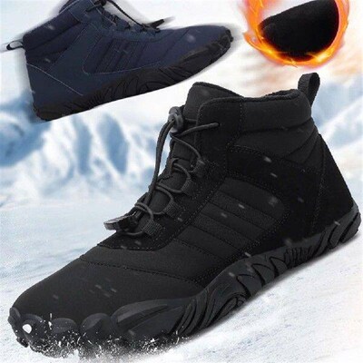 2023 Winter Booties Men Snow BareFoot Casual Shoes Outdoor