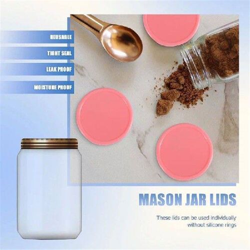 18Pcs Plastic Regular Mouth Jar Lids For Ball, Kerr And