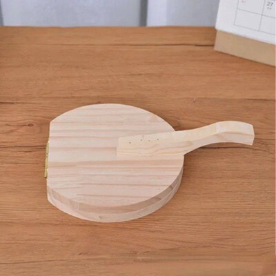 1pc Wooden Manual Dough Press Roller, Corn Tortilla Dumpling